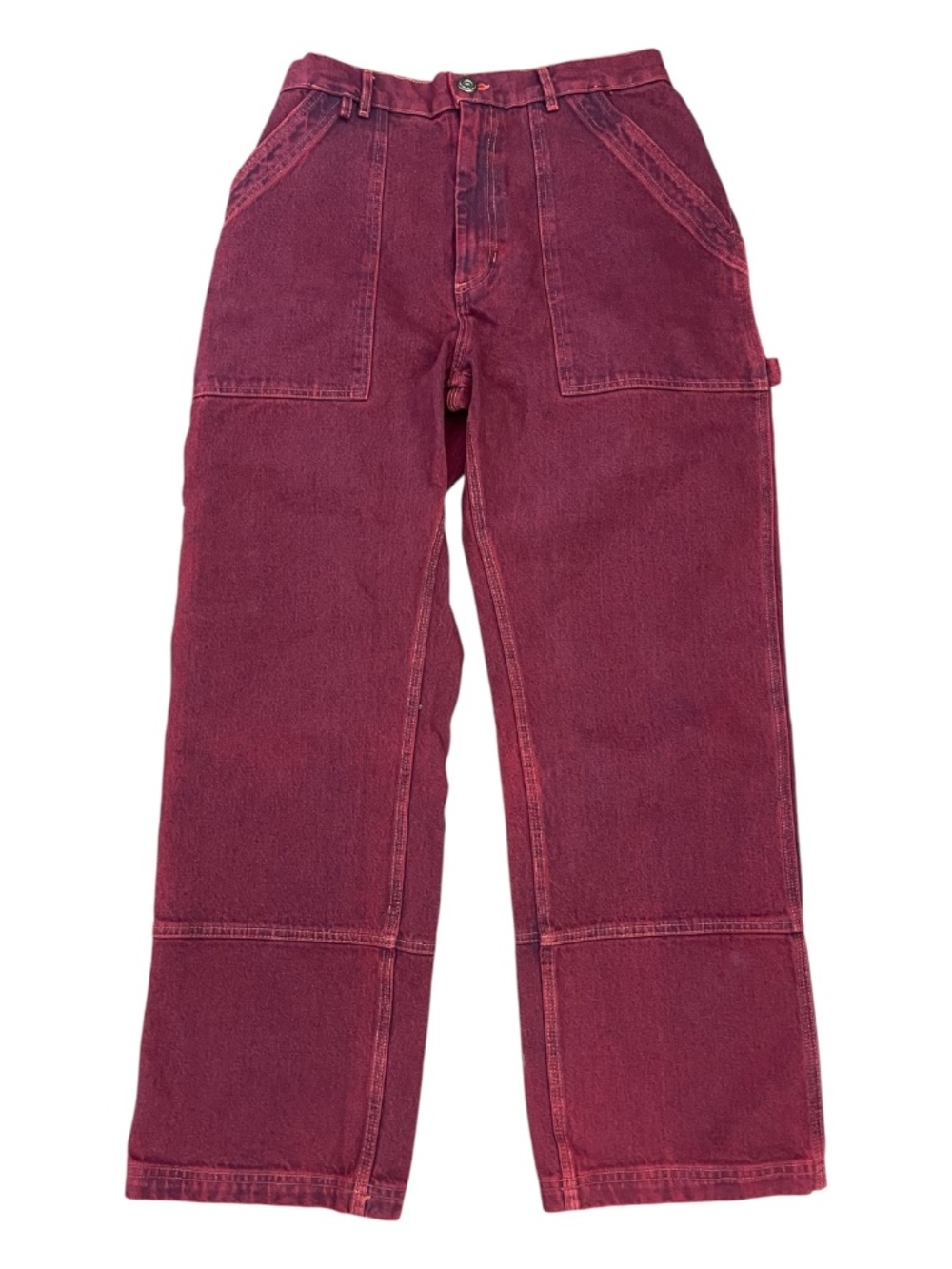 Rare Big Bud Press Mustang Red Overdyed Carpenter Jeans
